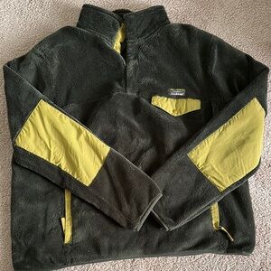 L.L Bean Dark Green Fleece Jacket